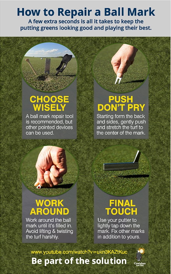 How to repair a ballmark