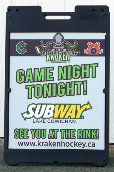 Black Simpo Sign 28x22 Coro Insert